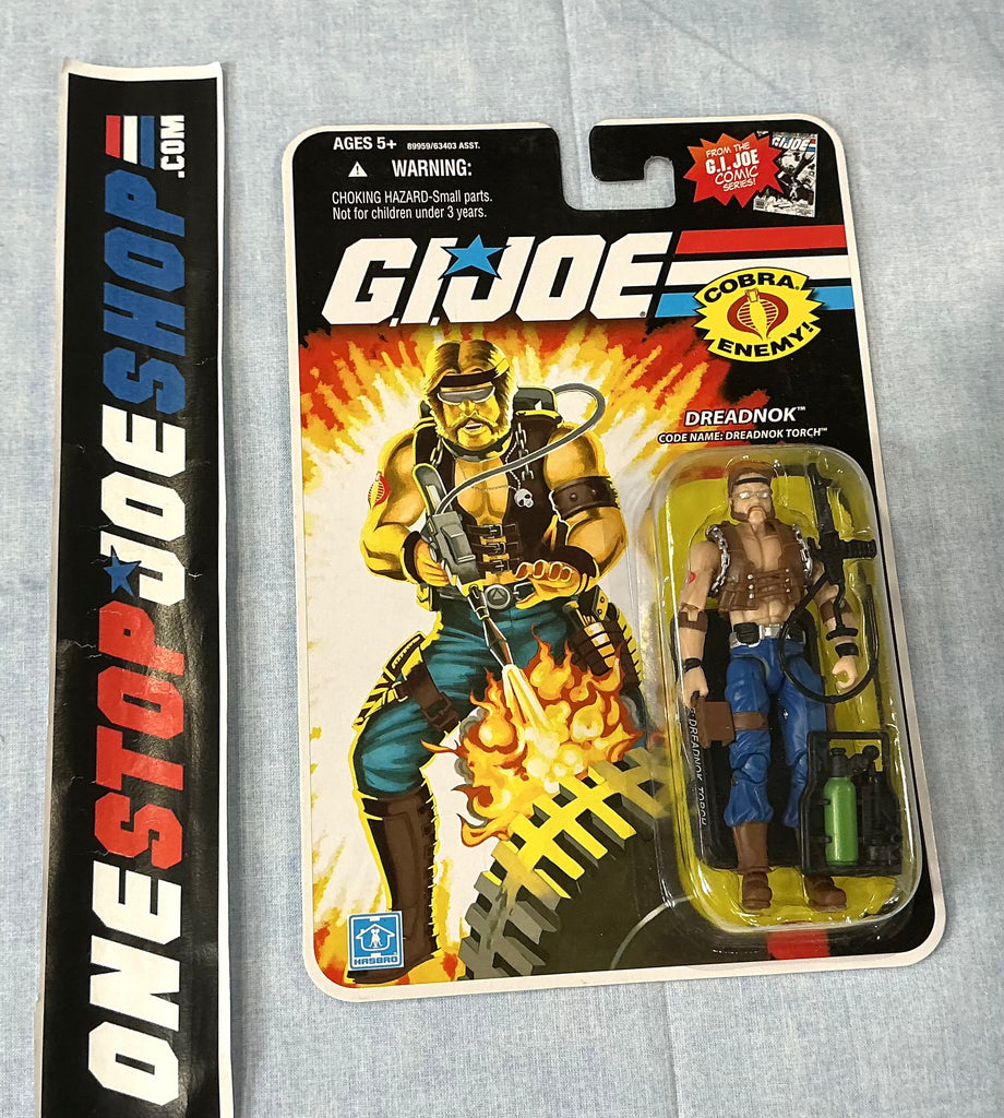 2009 25TH ANNIVERSARY G.I. JOE COBRA DREADNOK TORCH V4 WAVE 13 NEW SEALED