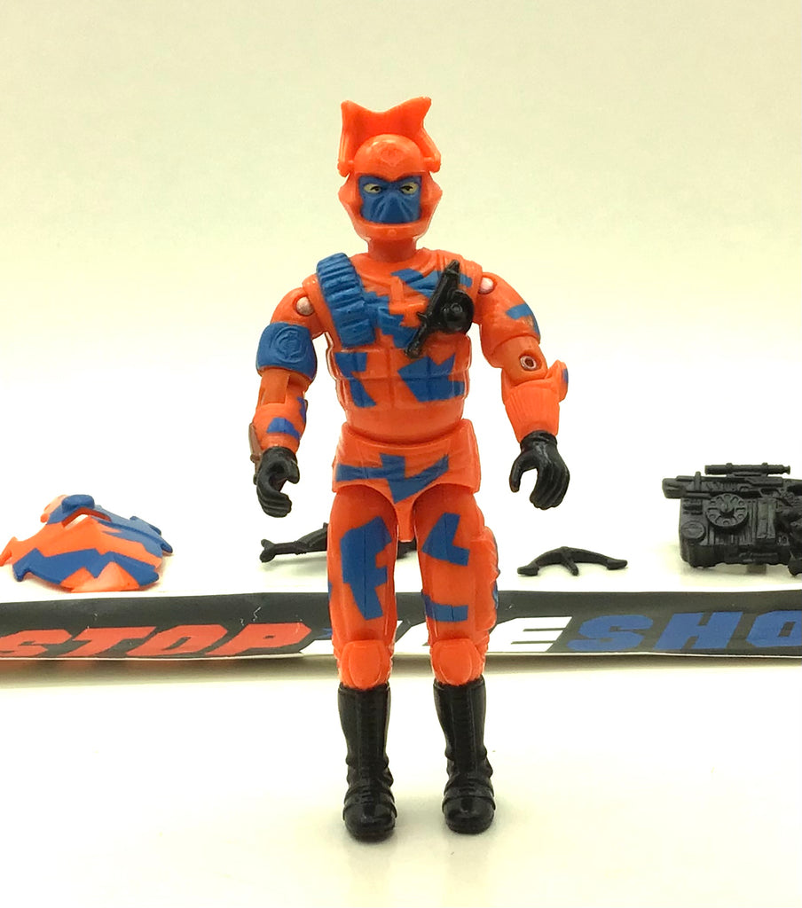 1989 VINTAGE ARAH G.I. JOE COBRA ALLEY VIPER V1 URBAN ASSAULT TROOPER LOOSE 100% COMPLETE (b)