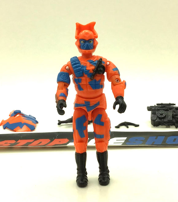 1989 VINTAGE ARAH G.I. JOE COBRA ALLEY VIPER V1 URBAN ASSAULT TROOPER LOOSE 100% COMPLETE (b)