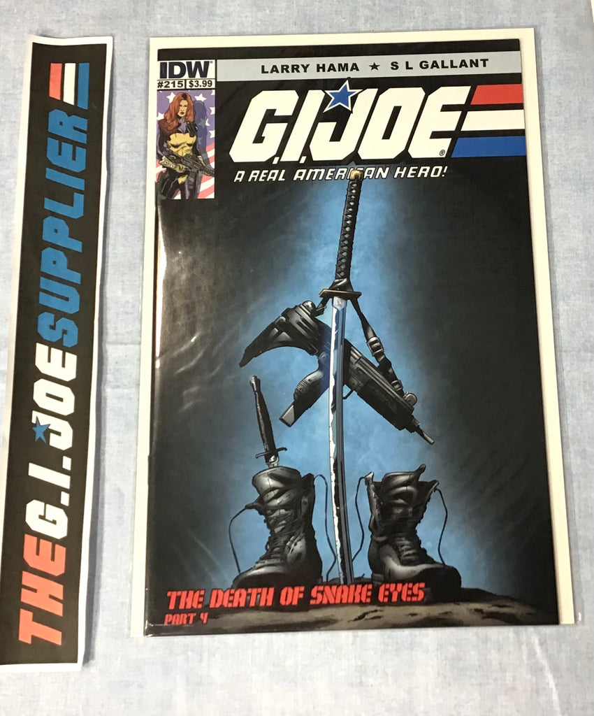 IDW G.I. JOE A REAL AMERICAN HERO (2010-2022) ISSUE #215 DEATH OF SNAKE EYES PART 4 COMIC BOOK SEPTEMBER 2020 COVER A