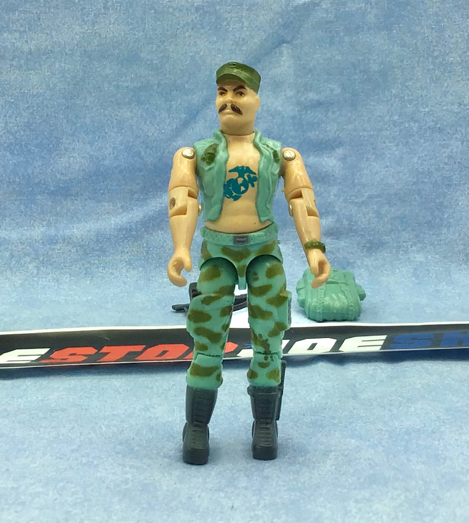 1983 VINTAGE ARAH G.I. JOE GUNG HO V1 MARINE LOOSE 100% COMPLETE (d)