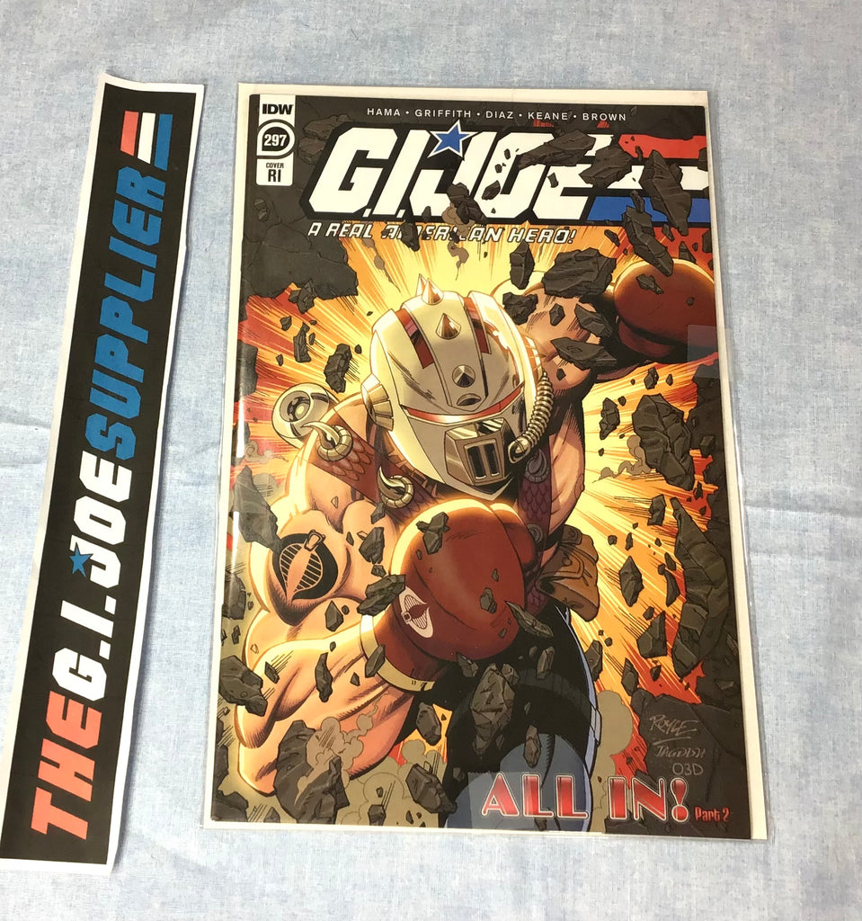 IDW PUBLISHING G.I. JOE A REAL AMERICAN HERO (2010-2022) ISSUE #297 [COVER RI 1:10 GALLANT] COMIC BOOK AUGUST 2022 HIGH GRADE