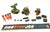 1983 VINTAGE ARAH G.I. JOE MACHINE GUN, FLAME THROWER, MISSILE LAUNCHER PAC/RAT VEHICLE SET LOOSE 100% COMPLETE