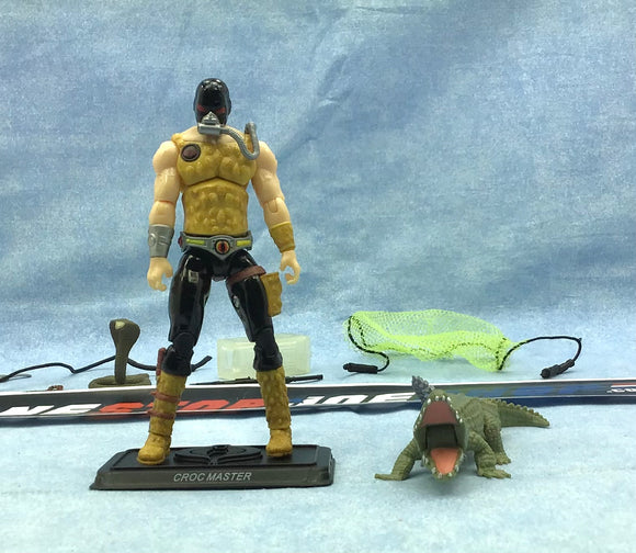 2011 POC G.I. JOE COBRA CROC MASTER V4 WAVE 6 LOOSE 100% COMPLETE NO F/C