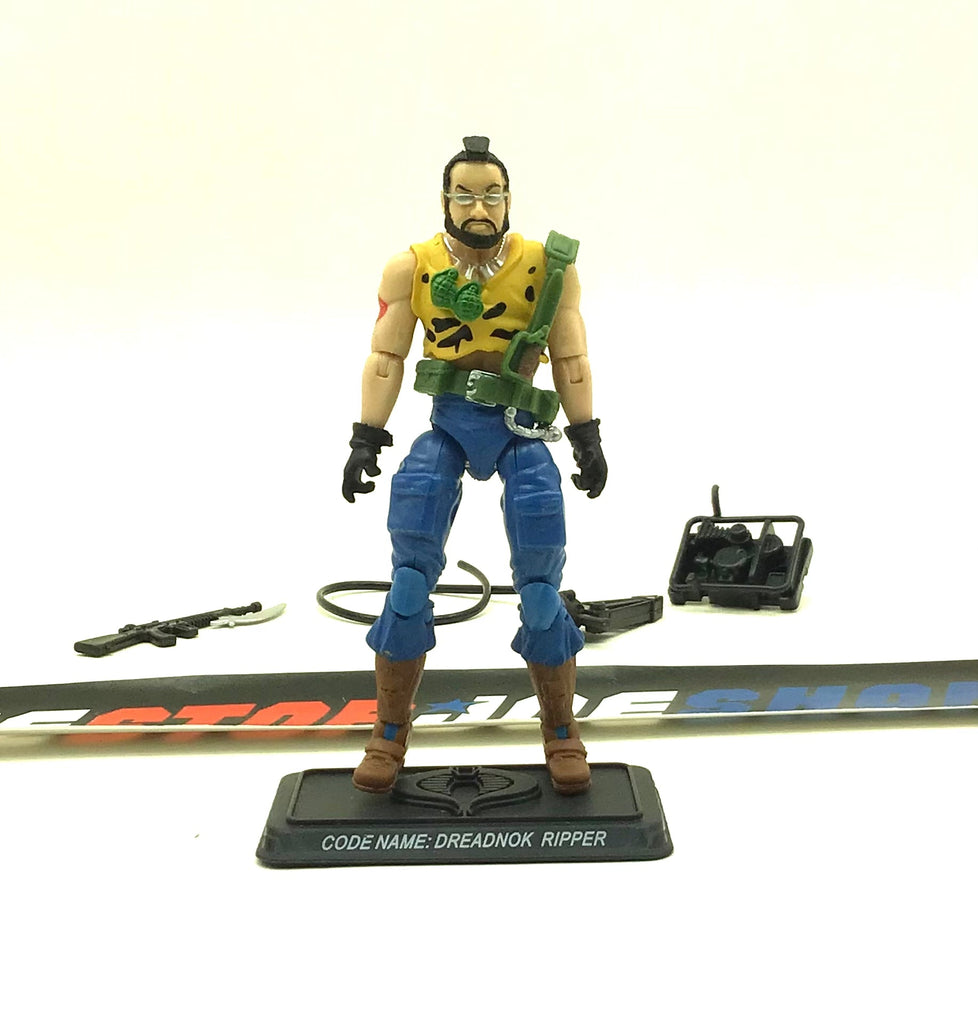 2008 25TH ANNIVERSARY G.I. JOE DREADNOK RIPPER V7 WAVE 12 LOOSE 100% COMPLETE + F/C