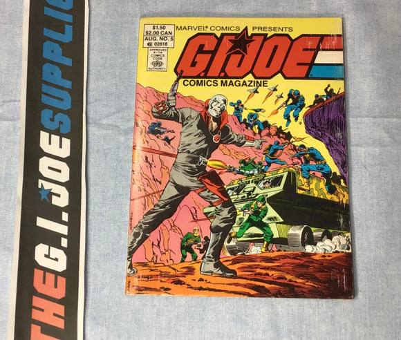 MARVEL COMICS G.I. JOE COMICS MAGAZINE (1986-1988) ISSUE #5 COMIC BOOK AUGUST 1987 (b)
