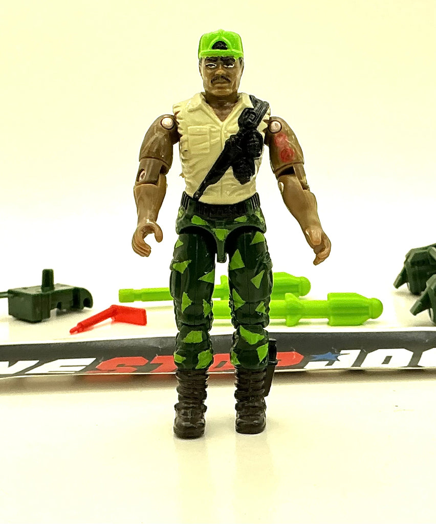 1991 VINTAGE ARAH G.I. JOE HEAVY DUTY V1 HEAVY ORDNANCE TROOPER LOOSE 100% COMPLETE (a)