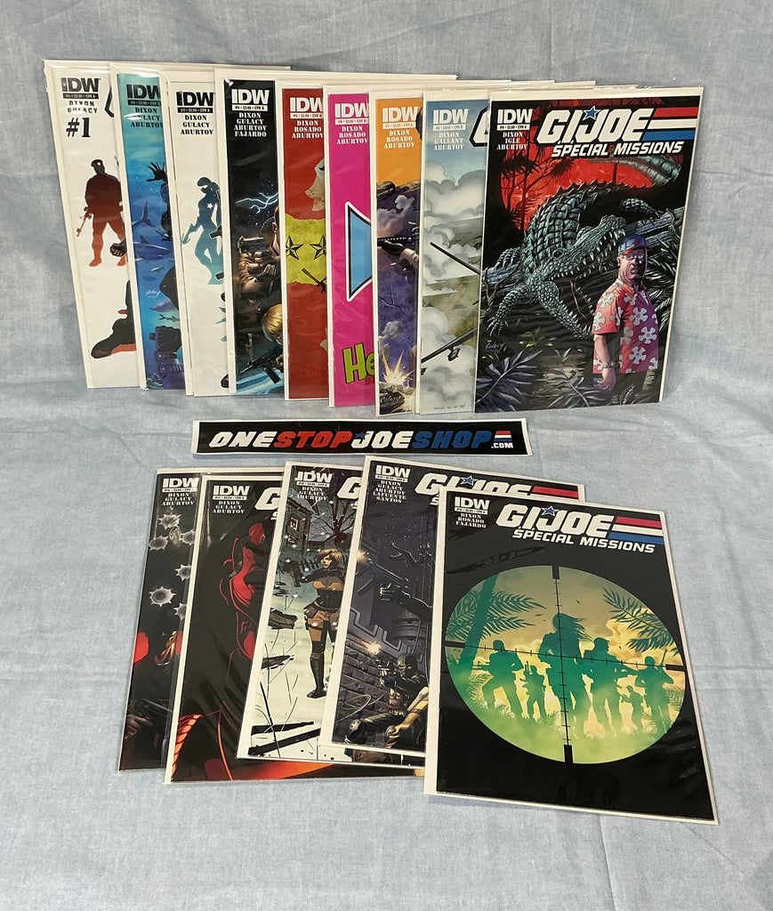 IDW PUBLISHING G.I. JOE SPECIAL MISSIONS (2013-2014) ISSUES #1-14 COMPLETE SERIES SET COMIC BOOK BUNDLE