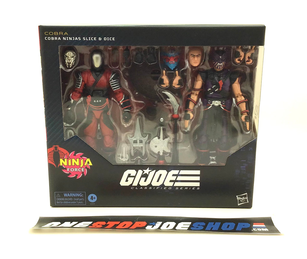 2025 CLASSIFIED G.I. JOE COBRA SLICE & DICE #160 6" FIGURE 2 PACK NEW SEALED