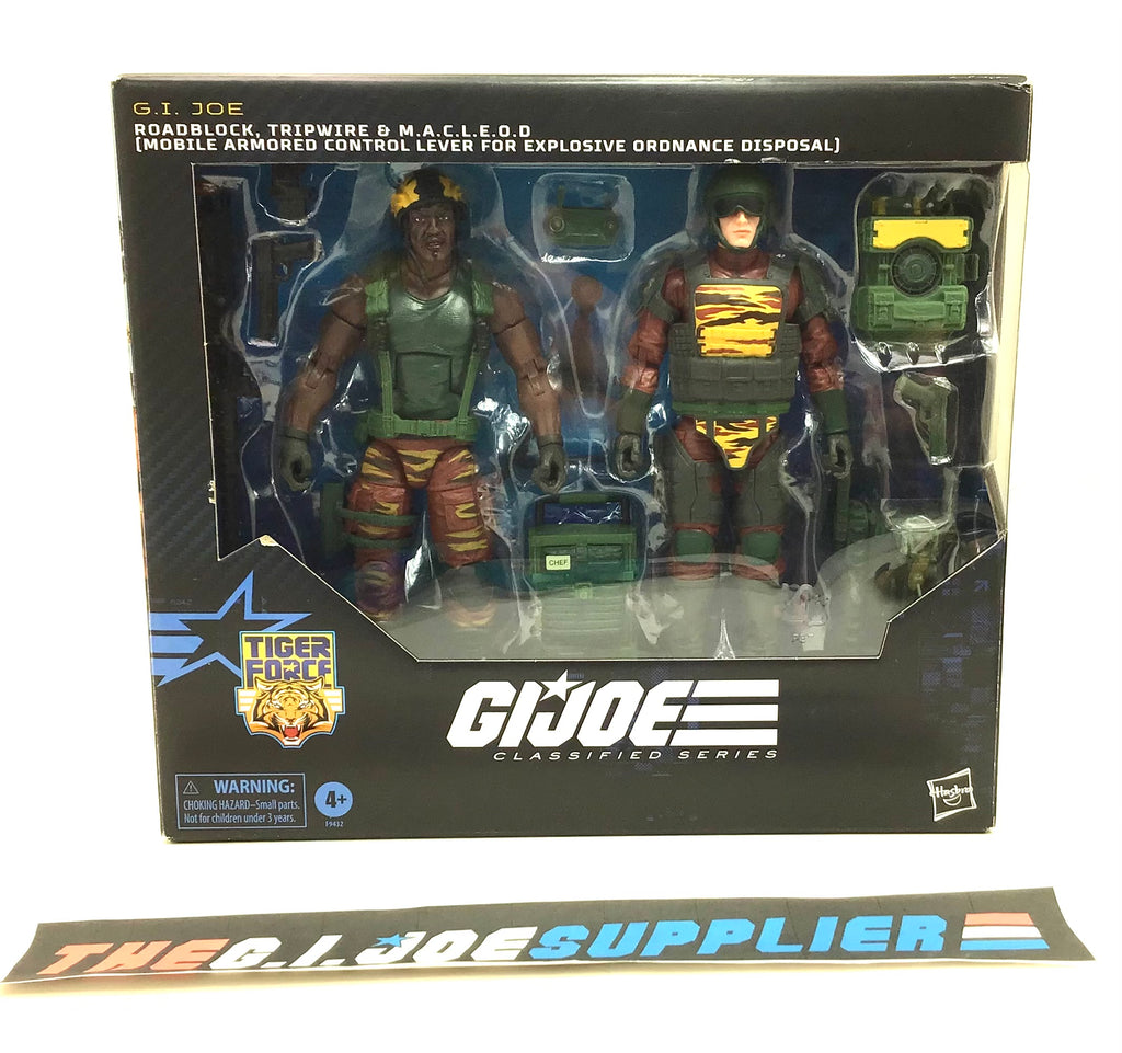 2024 CLASSIFIED G.I. JOE TIGER FORCE ROADBLOCK / TRIPWIRE #126 6” FIGURE SET TARGET EXCLUSIVE NEW SEALED