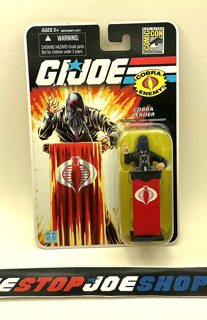 2008 SDCC G.I. JOE COBRA COMMANDER V33A BLACK SUIT COMIC CONVENTION EXCLUSIVE NEW SEALED