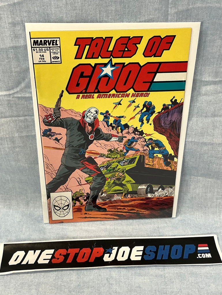 MARVEL COMICS TALES OF G.I. JOE A REAL AMERICAN HERO (1988-1989) ISSUE #14 COMIC BOOK FEBRUARY 1989 DIRECT EDITION