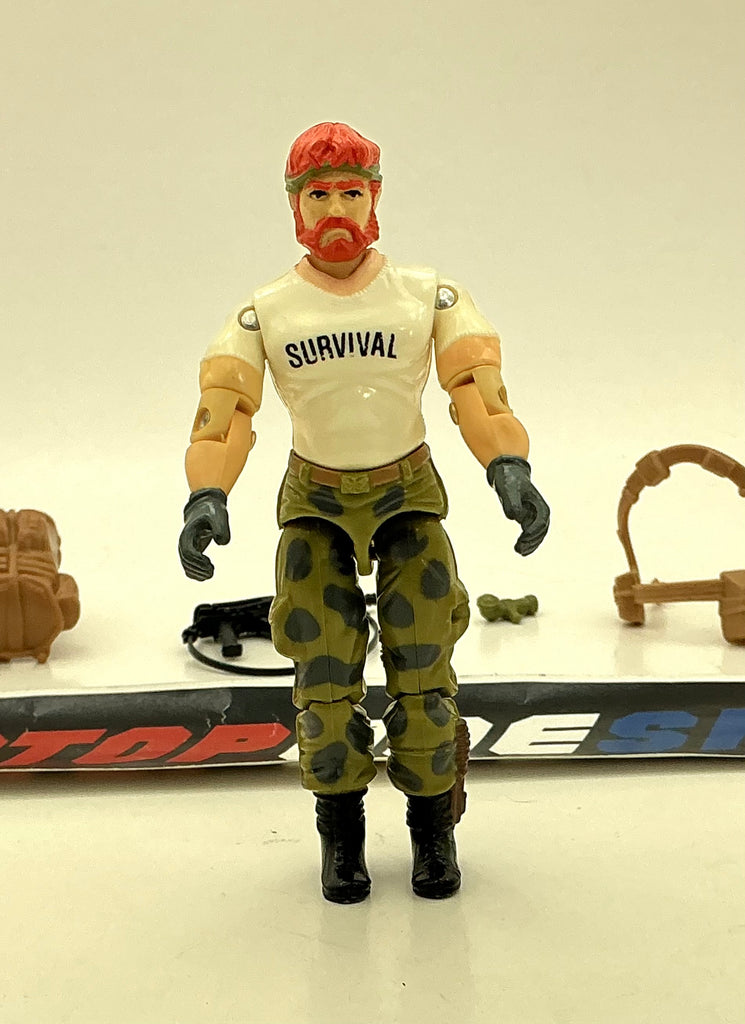 1987 VINTAGE ARAH G.I. JOE OUTBACK V1 SURVIVALIST LOOSE 100% COMPLETE (e)