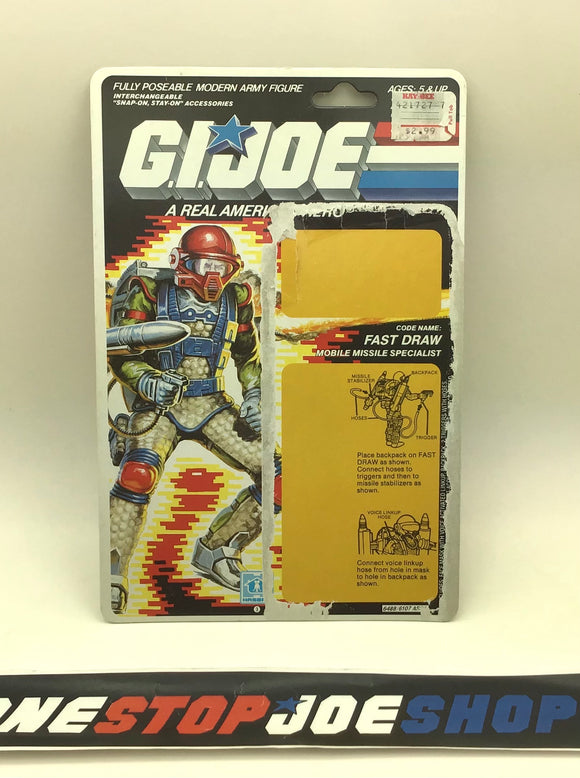 1987 VINTAGE ARAH FAST DRAW V1 FULL FILE CARD (d)