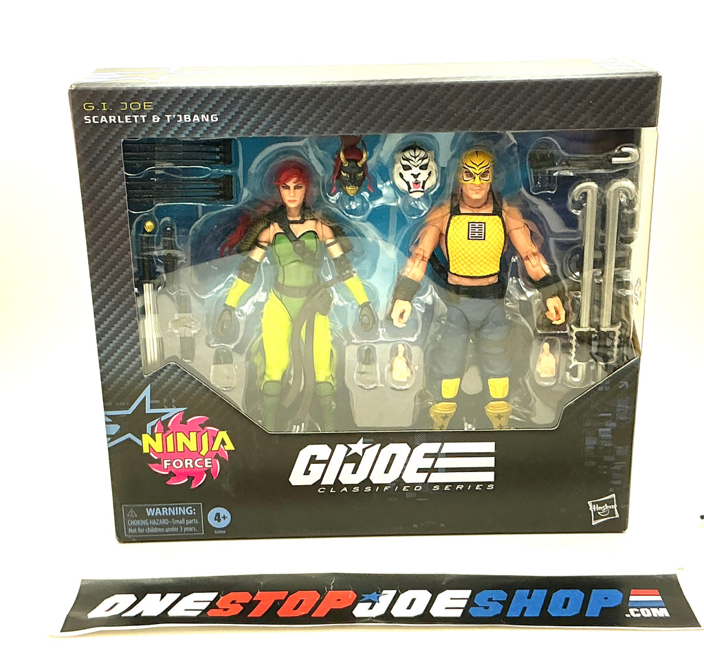 2026 CLASSIFIED G.I. JOE SCARLETT & T’JBANG #212 NINJA FORCE 6" FIGURE TARGET EXCLUSIVE NEW SEALED