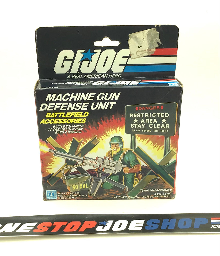 1984 VINTAGE ARAH G.I. JOE MACHINE GUN DEFENSE UNIT BATTLEFIELD ACCESSORIES BOX ONLY