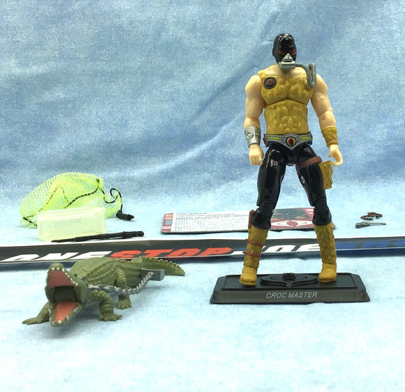 2011 POC G.I. JOE COBRA CROC MASTER V4 WAVE 6 LOOSE 100% COMPLETE + F/C