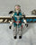 1987 VINTAGE ARAH G.I. JOE COBRA COMMANDER V3 BATTLE ARMOR LOOSE 100% COMPLETE (e)