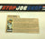 1983 VINTAGE ARAH G.I. JOE SNOW JOB V1 FILE CARD (g)