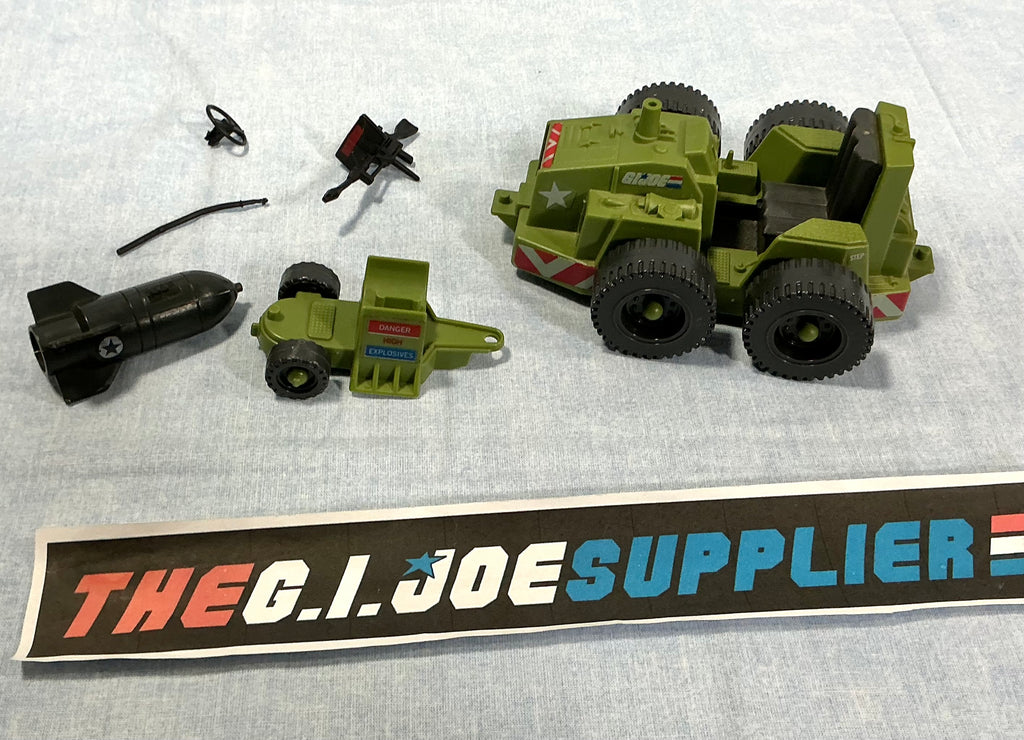 1985 VINTAGE ARAH G.I. JOE WEAPON TRANSPORT VEHICLE LOOSE 100% COMPLETE (c)