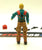 1989 VINTAGE ARAH G.I. JOE DOWNTOWN V1 MORTAR MAN LOOSE 100% COMPLETE (b)