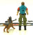 1987 VINTAGE ARAH G.I. JOE LAW & ORDER V1 M.P. & K-9 LOOSE 100% COMPLETE (c)