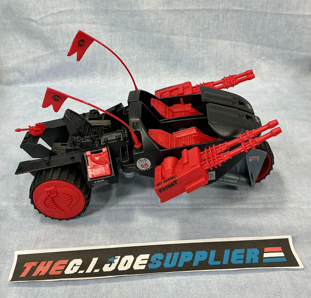 1986 VINTAGE ARAH G.I. JOE COBRA STUN VEHICLE ONLY LOOSE 100% COMPLETE (j)