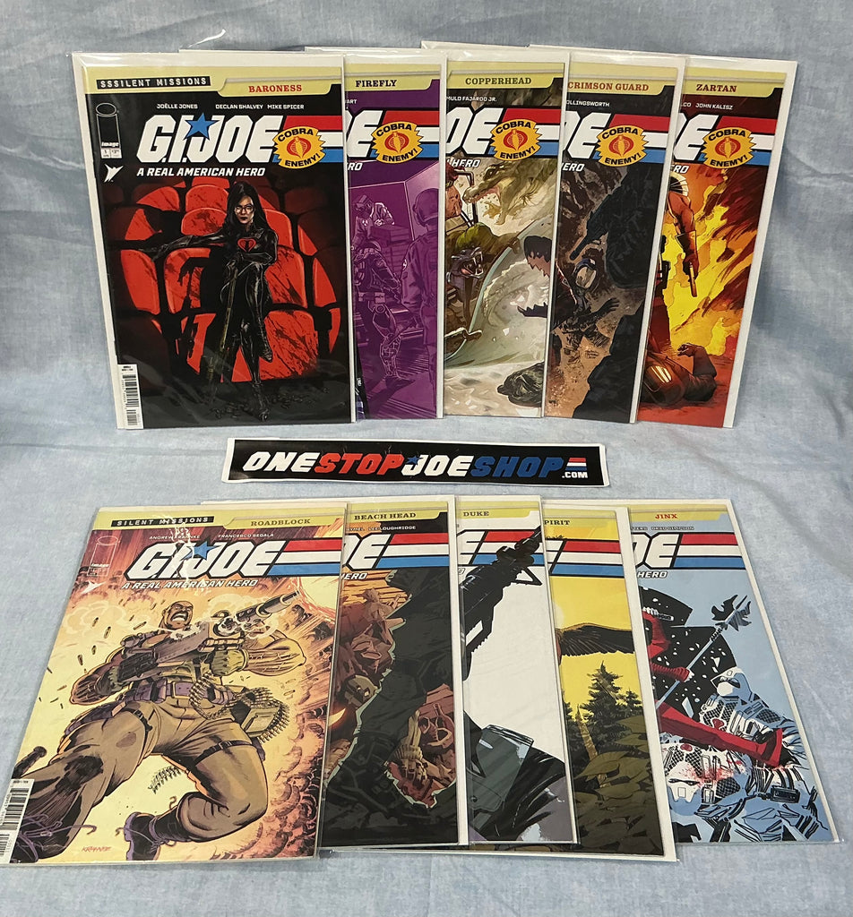 IMAGE SKYBOUND COMICS G.I. JOE SILENT MISSIONS (2025-2026) 10-ISSUE COVER A COMPLETE SERIES SET COMIC BOOK BUNDLE