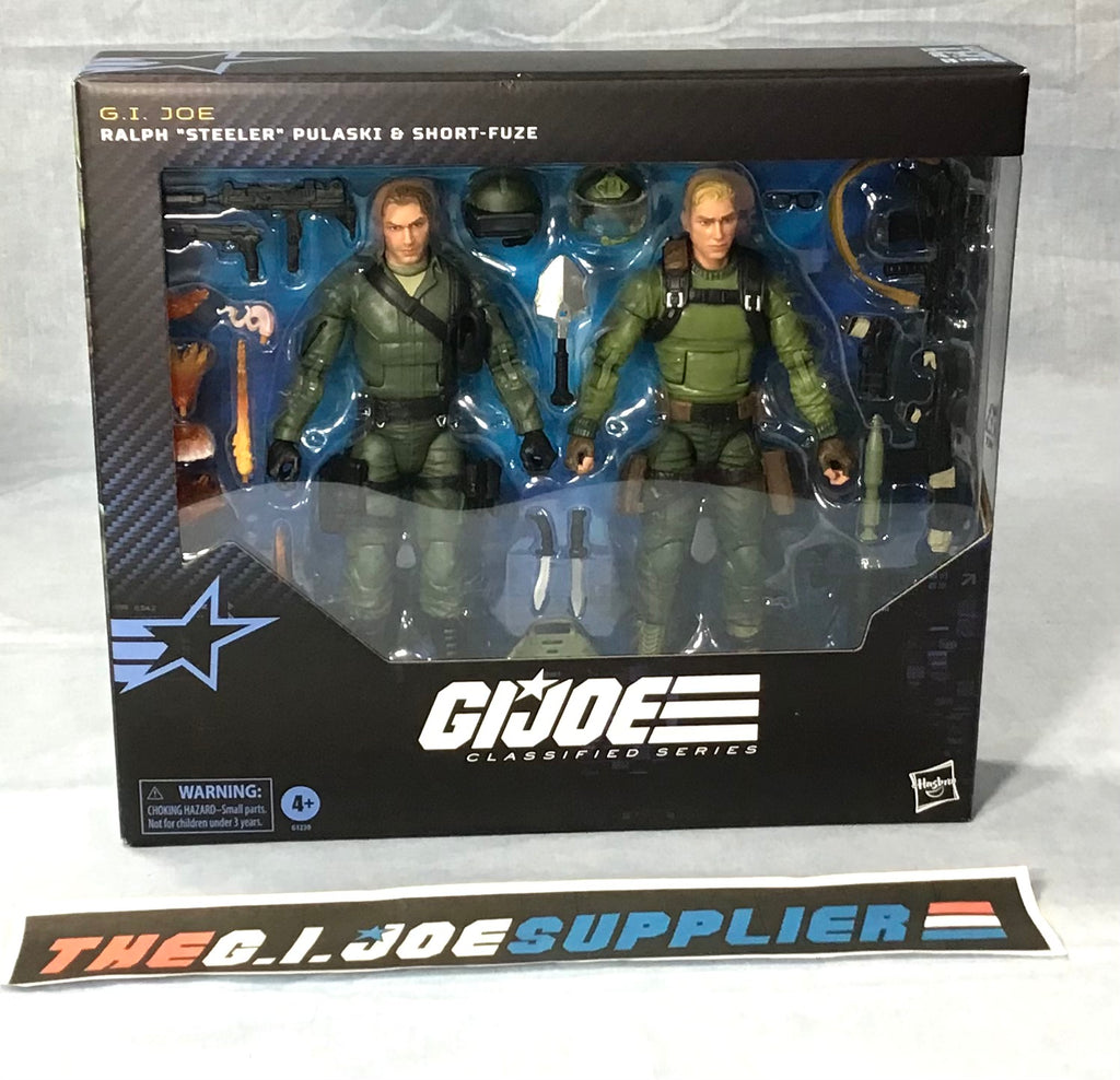 2025 CLASSIFIED G.I. JOE STEELER & SHORT-FUZE #181 6" FIGURE TARGET EXCLUSIVE NEW SEALED