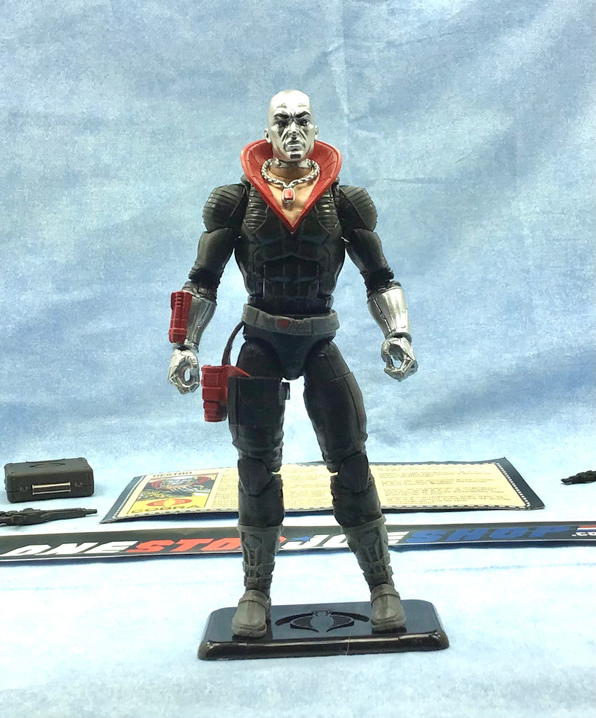 2022 CLASSIFIED RETRO CARDBACK G.I. JOE COBRA DESTRO 6" FIGURE WAL MART EXCLUSIVE LOOSE 100% COMPLETE + F/C