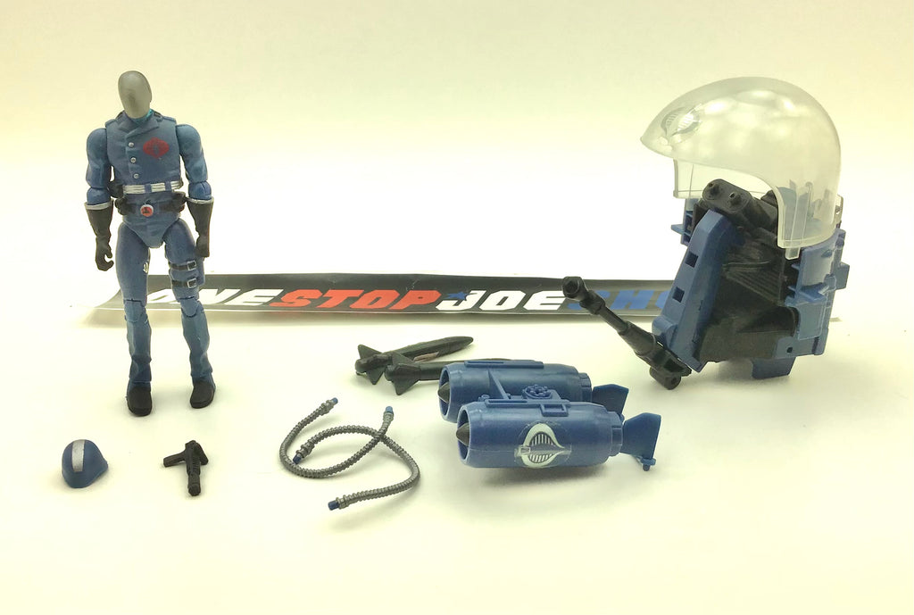 2008 25TH ANNIVERSARY G.I. JOE COBRA COMMANDER V37 W/ FLIGHT POD VEHICLE ULTIMATE BATTLE PACK TARGET EXCLUSIVE LOOSE 100% INCOMPLETE