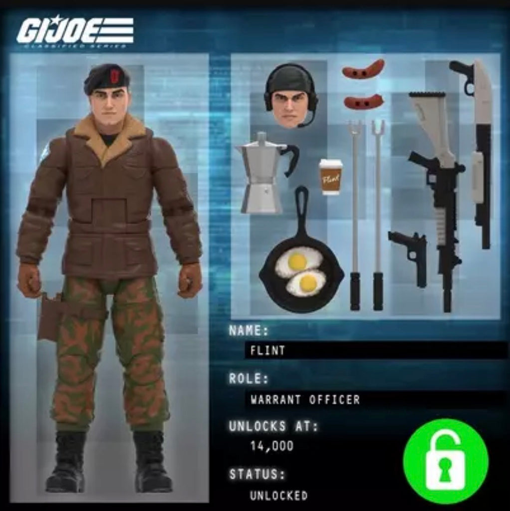 2026 CLASSIFIED G.I. JOE FLINT 6" FIGURE HASBRO PULSE HASLAB EXCLUSIVE NEW SEALED PREORDER