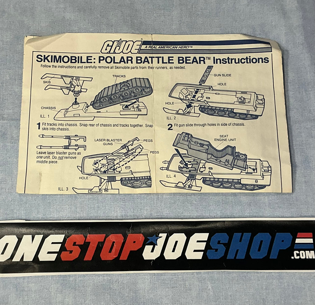 1983 VINTAGE ARAH POLAR BATTLE BEAR SKIMOBILE SNOW MOBILE VEHICLE BLUEPRINTS (b)