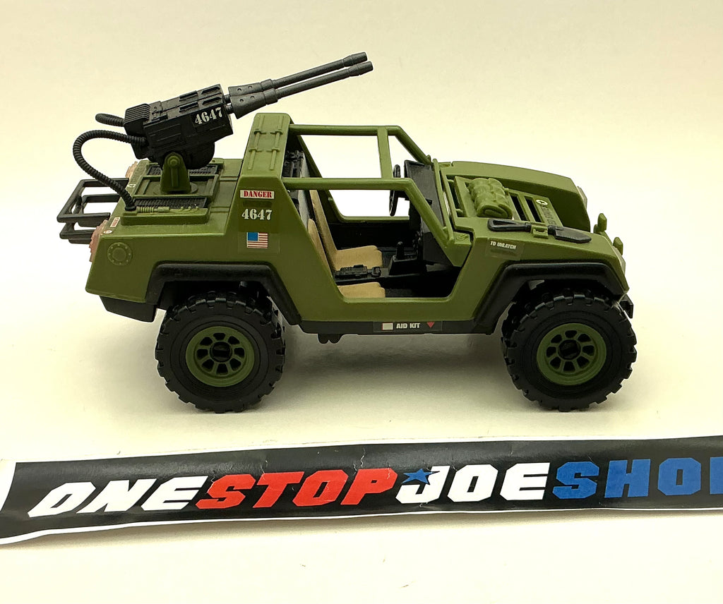 2008 25TH ANNIVERSARY G.I. JOE VAMP JEEP VEHICLE ONLY LOOSE DECALS APPIED INCOMPLETE