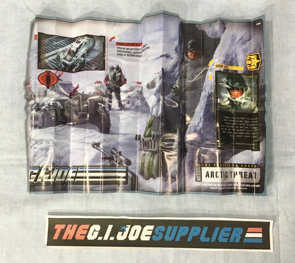 2010 POC G.I. JOE COBRA ARCTIC ASSAULT POSTER BROCHURE BOOKLET PAMPHLET INSERT
