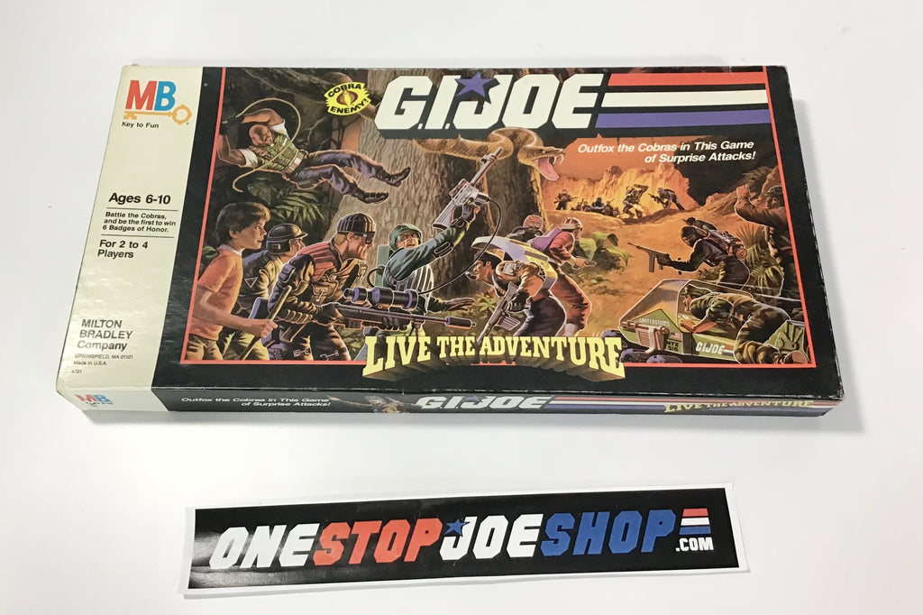 1986 VINTAGE ARAH G.I. JOE COBRA MILTON BRADLEY LIVE THE ADVENTURE BOARD GAME NEW SEALED