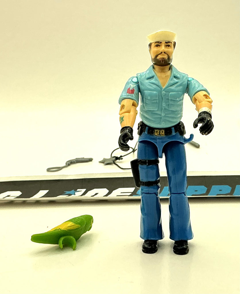 1985 VINTAGE ARAH G.I. JOE SHIPWRECK V1 SAILOR LOOSE 100% COMPLETE (e)