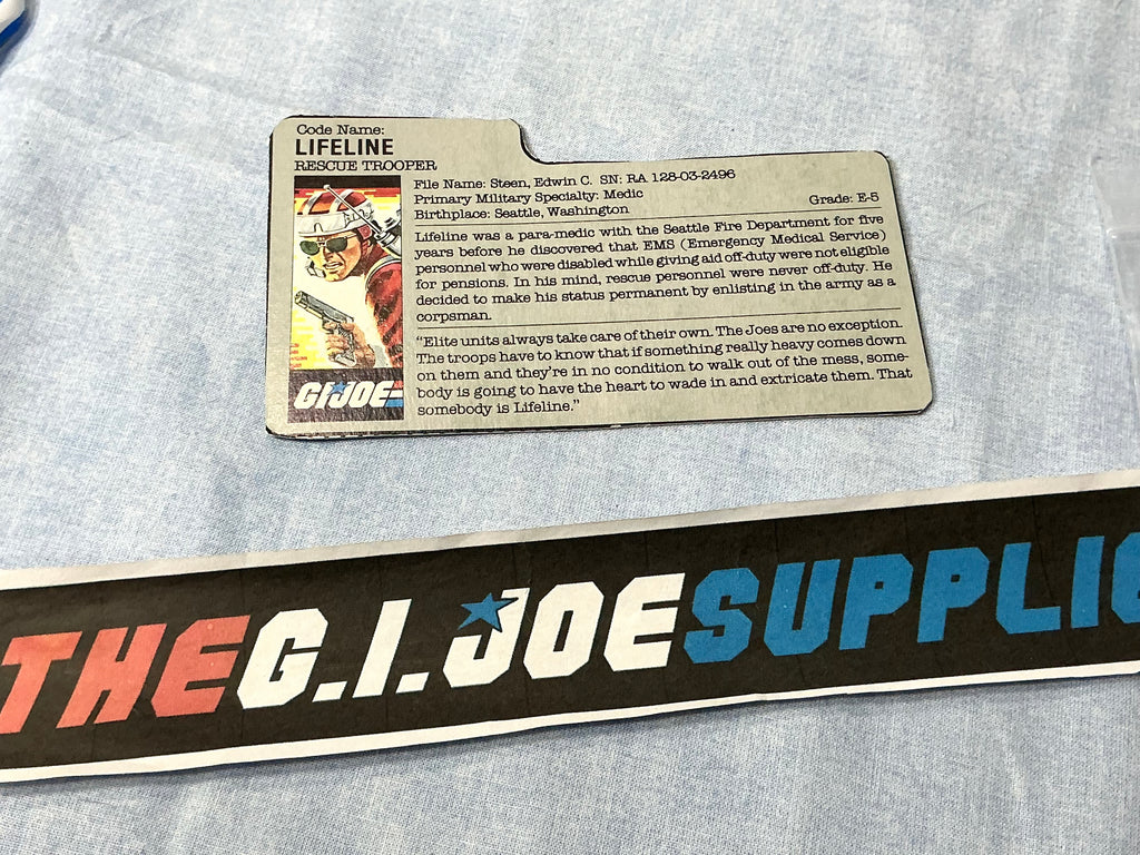 1986 VINTAGE ARAH LIFELINE V1 SLAUGHTER OFFER FILE CARD (h)