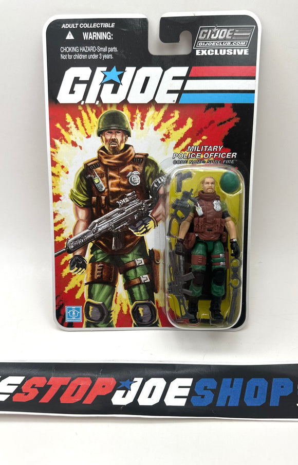 2013 FSS 1.0 SURE FIRE V3 MP OFFICER GI JOE COLLECTORS CLUB EXCLUSIVE NEW SEALED