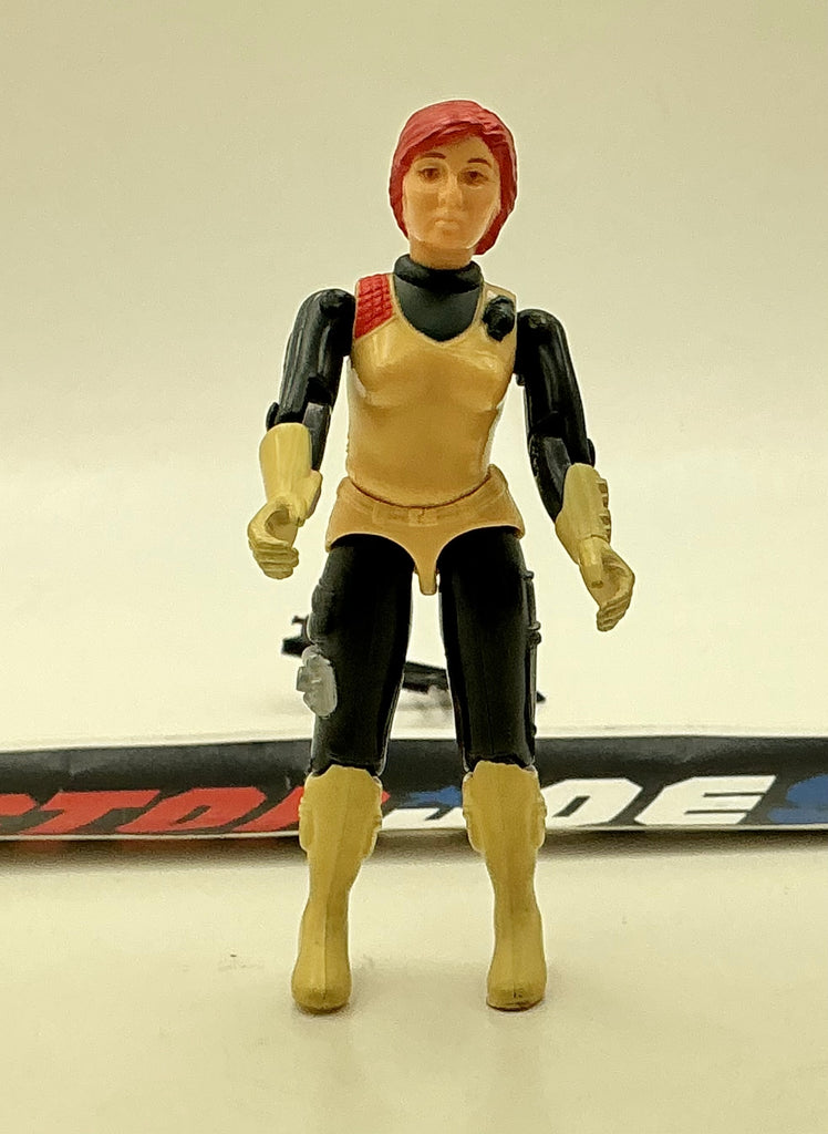 1982 VINTAGE ARAH G.I. JOE SCARLETT V1 COUNTERINTELLIGENCE LOOSE 100% COMPLETE (h)