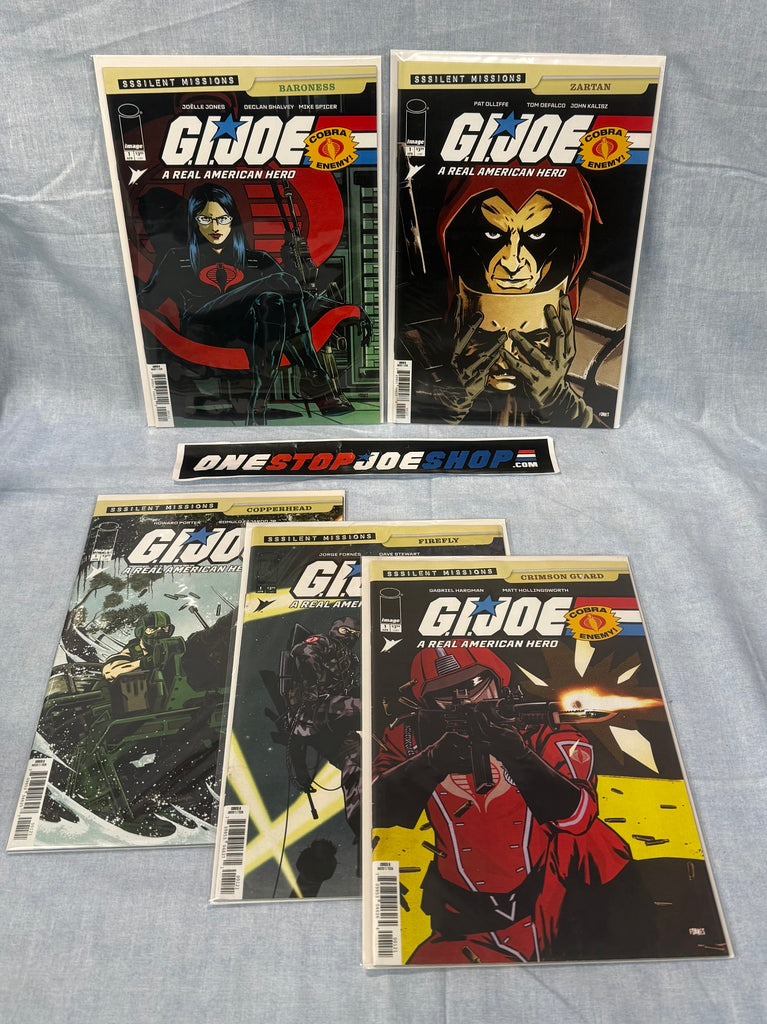 IMAGE SKYBOUND COMICS G.I. JOE SSSILENT MISSIONS (2026) 5-ISSUE COVER B COMPLETE SERIES SET COMIC BOOK BUNDLE