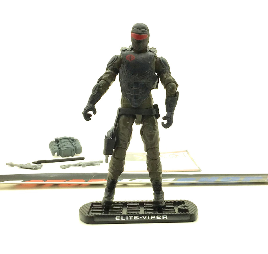 2009 ROC G.I. JOE COBRA ELITE VIPER V1 ELITE REGIMENT OFFICER SENIOR RANKING OFFICERS TRU EXCLUSIVE LOOSE 100% COMPLETE + F/C