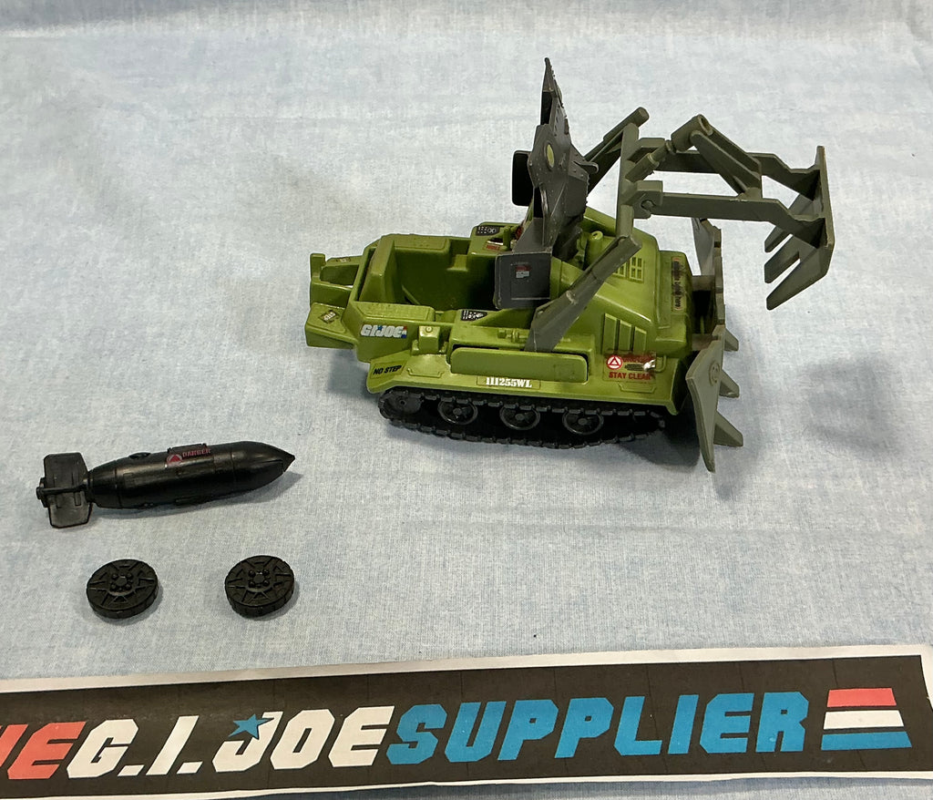 1985 VINTAGE ARAH G.I. JOE BOMB DISPOSAL VEHICLE LOOSE 100% COMPLETE (e)