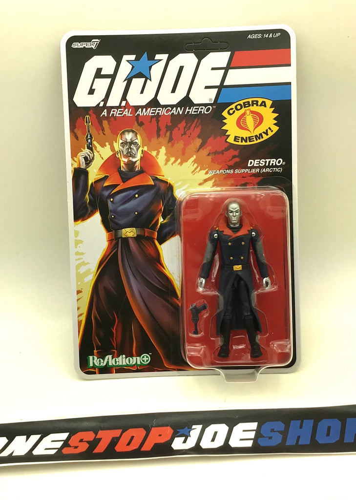 2025 SUPER7 REACTION+ G.I. JOE COBRA ARCTIC DESTRO V1 WEAPONS SUPPLIER O-RING NEW SEALED UNPUNCHED