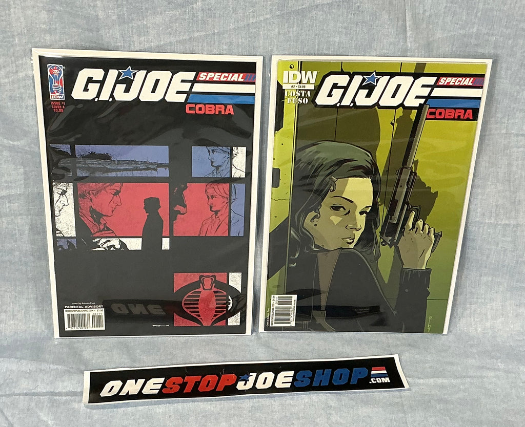 IDW PUBLISHING G.I. JOE: COBRA SPECIAL (2009-2010) ISSUES #1-2 ONE-SHOTS [COVERS A FUSO] COMPLETE SERIES SET COMIC BOOK BUNDLE