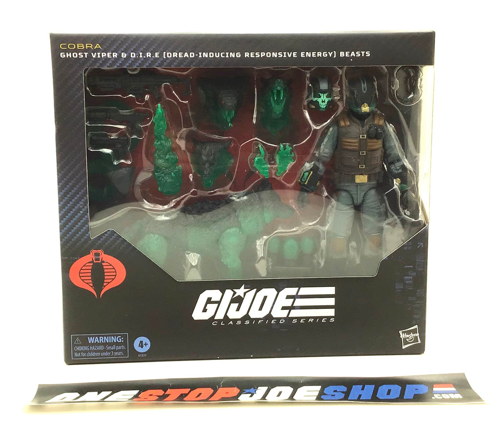 2025 CLASSIFIED G.I. JOE COBRA GHOST VIPER W/ D.I.R.E. BEAST #170 6" FIGURE WAL-MART EXCLUSIVE NEW SEALED