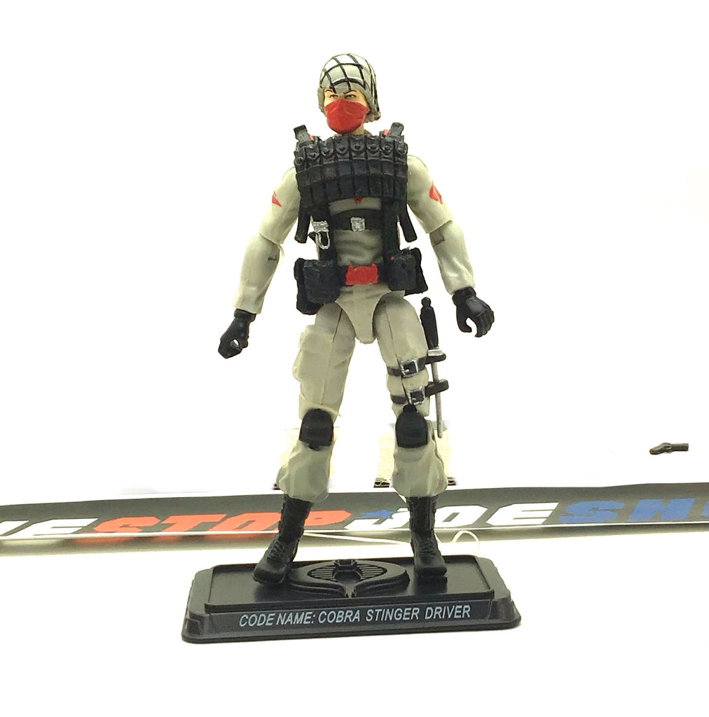 2009 25TH ANNIVERSARY G.I. JOE COBRA STINGER DRIVER V2 BRAVO VEHICLE STINGER OPERATOR LOOSE 100% COMPLETE NO F/C