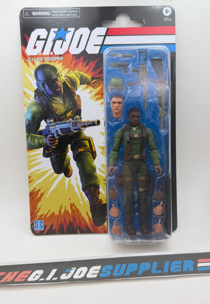 2025 CLASSIFIED RETRO CARDBACK G.I. JOE TROOPER (GREEN SHIRT) 6" FIGURE NEW SEALED