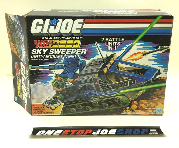 1987 VINTAGE ARAH G.I. JOE SKY SWEEPER BATTLE FORCE 2000 VEHICLE BOX ONLY