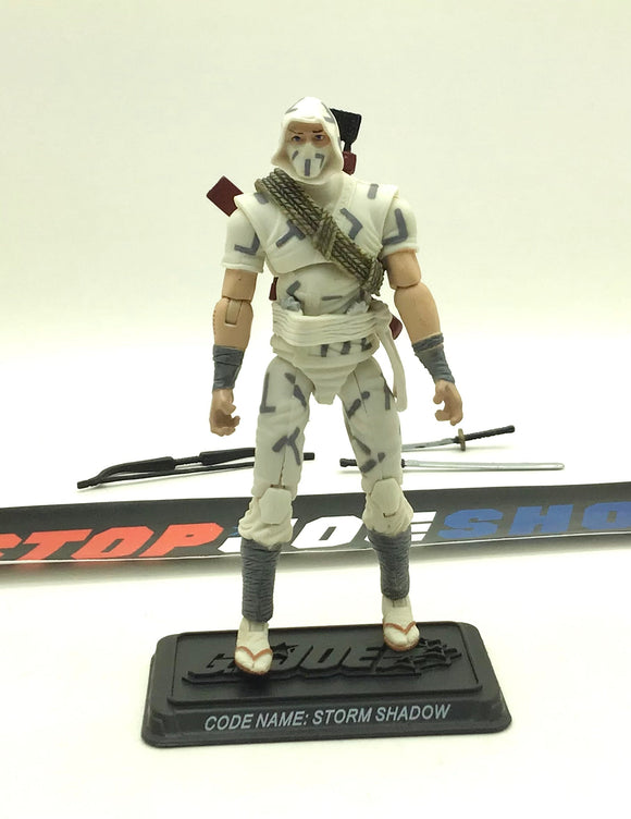 2007 25TH ANNIVERSARY G.I. JOE STORM SHADOW V22 WAVE 1 LOOSE 100% COMPLETE + FULL CARD